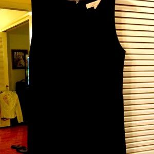 Loft Black v-neck knee length dress